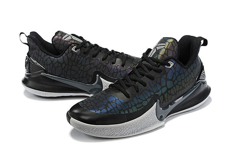 2020 Nike Mamba Focus EP Kobe SnakeSkin Print Black Blue - Click Image to Close